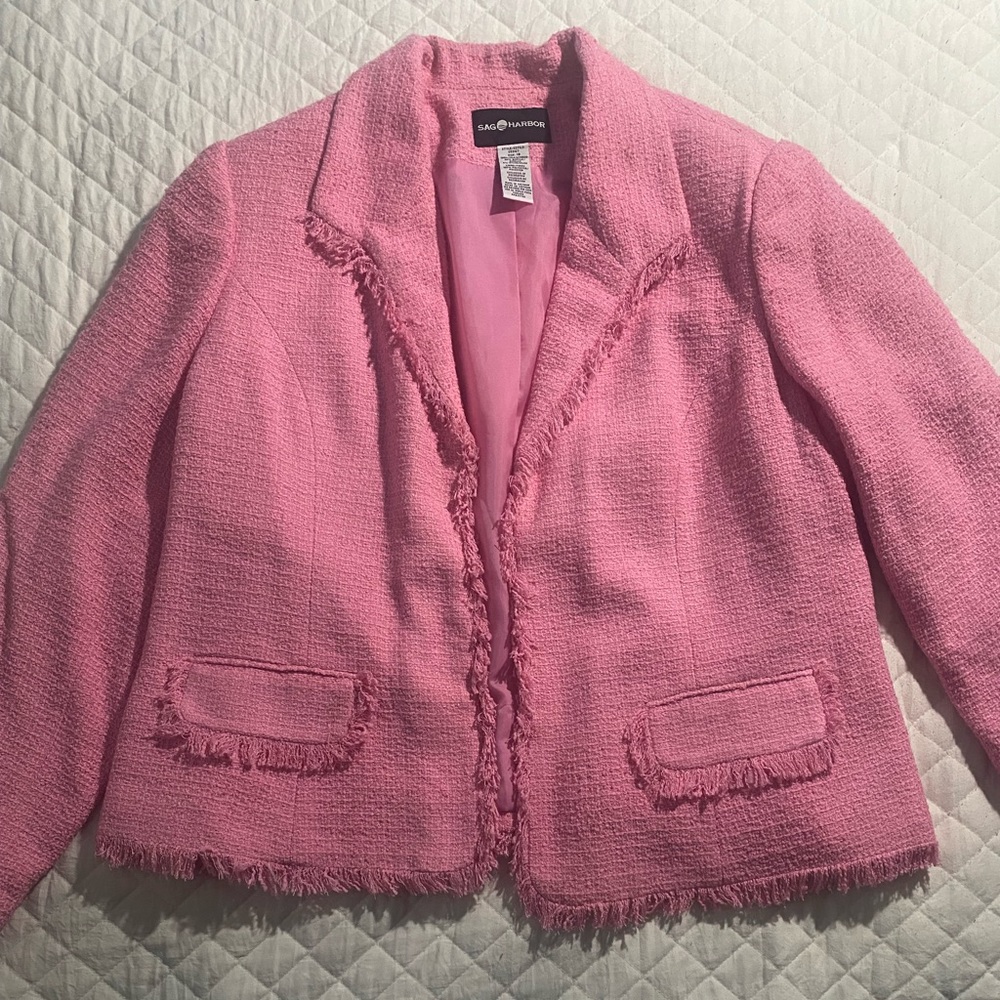 Pink Tweed Blazer